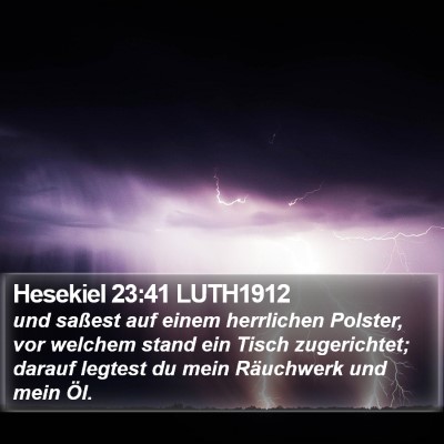 Hesekiel 23:41 LUTH1912 Bible Verse Image