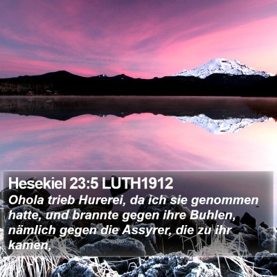 Hesekiel 23:5 LUTH1912 Bible Verse Image