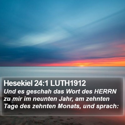 Hesekiel 24:1 LUTH1912 Bible Verse Image