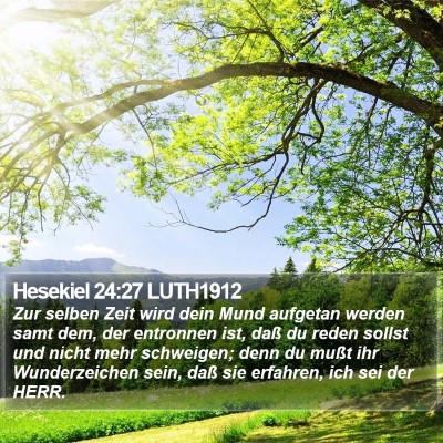 Hesekiel 24:27 LUTH1912 Bible Verse Image