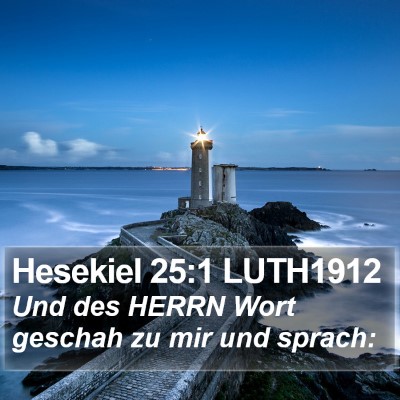 Hesekiel 25:1 LUTH1912 Bible Verse Image