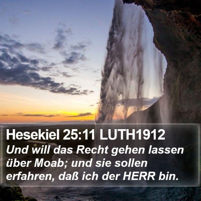 Hesekiel 25:11 LUTH1912 Bible Verse Image