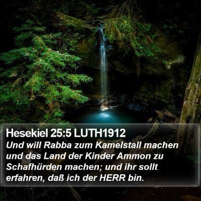 Hesekiel 25:5 LUTH1912 Bible Verse Image