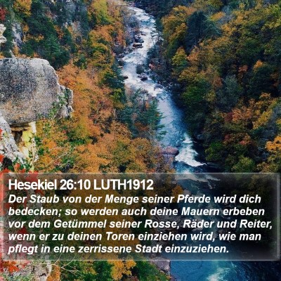 Hesekiel 26:10 LUTH1912 Bible Verse Image