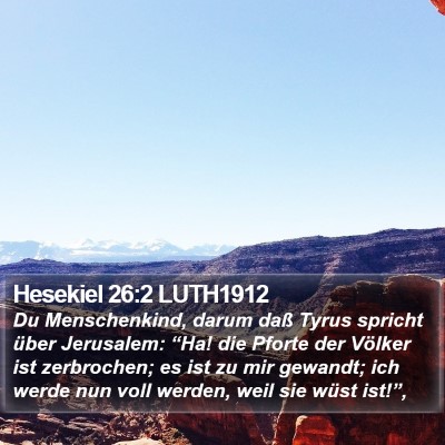 Hesekiel 26:2 LUTH1912 Bible Verse Image