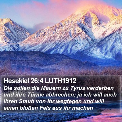 Hesekiel 26:4 LUTH1912 Bible Verse Image