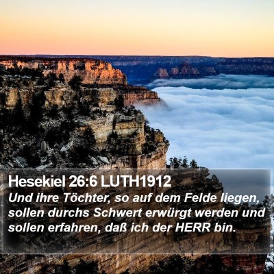 Hesekiel 26:6 LUTH1912 Bible Verse Image