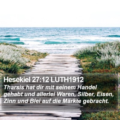 Hesekiel 27:12 LUTH1912 Bible Verse Image