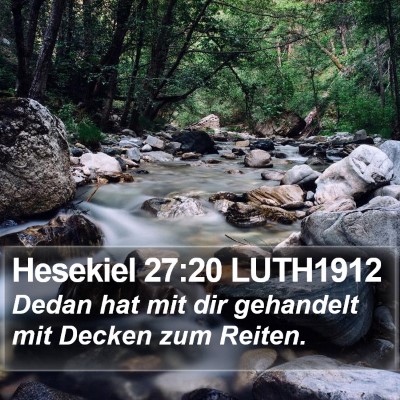 Hesekiel 27:20 LUTH1912 Bible Verse Image