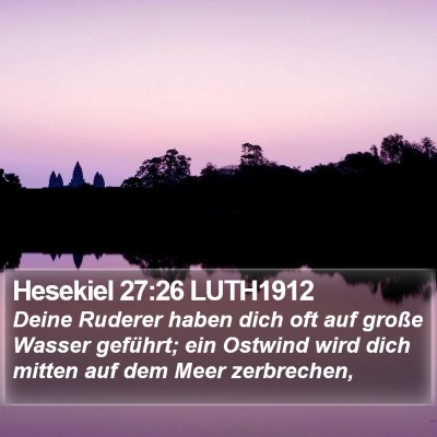 Hesekiel 27:26 LUTH1912 Bible Verse Image