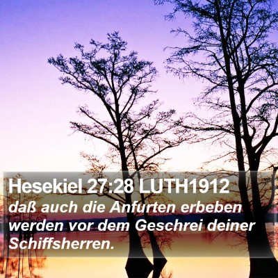 Hesekiel 27:28 LUTH1912 Bible Verse Image