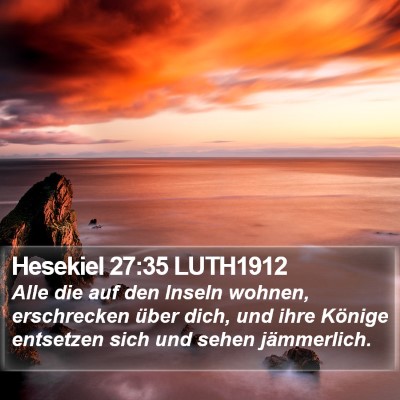 Hesekiel 27:35 LUTH1912 Bible Verse Image