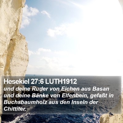 Hesekiel 27:6 LUTH1912 Bible Verse Image