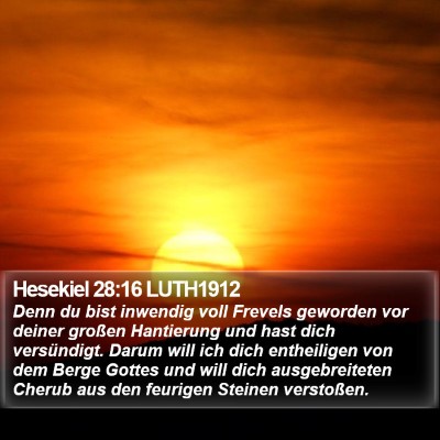 Hesekiel 28:16 LUTH1912 Bible Verse Image