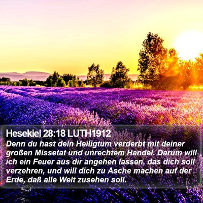 Hesekiel 28:18 LUTH1912 Bible Verse Image