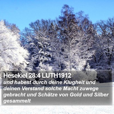 Hesekiel 28:4 LUTH1912 Bible Verse Image
