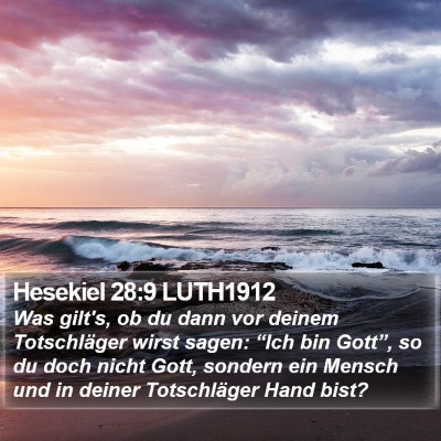 Hesekiel 28:9 LUTH1912 Bible Verse Image