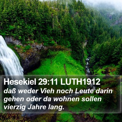 Hesekiel 29:11 LUTH1912 Bible Verse Image