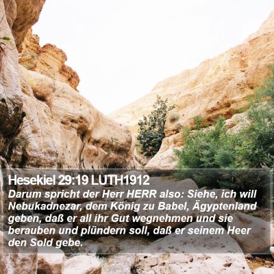 Hesekiel 29:19 LUTH1912 Bible Verse Image