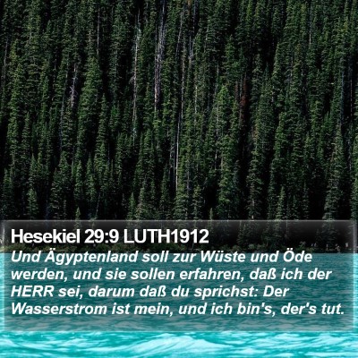 Hesekiel 29:9 LUTH1912 Bible Verse Image