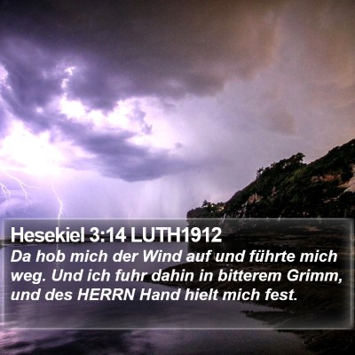 Hesekiel 3:14 LUTH1912 Bible Verse Image