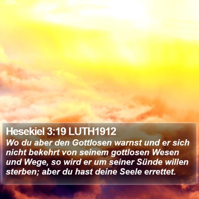 Hesekiel 3:19 LUTH1912 Bible Verse Image