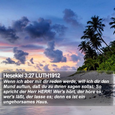 Hesekiel 3:27 LUTH1912 Bible Verse Image