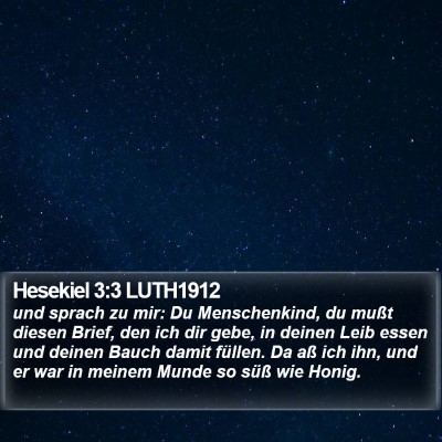 Hesekiel 3:3 LUTH1912 Bible Verse Image