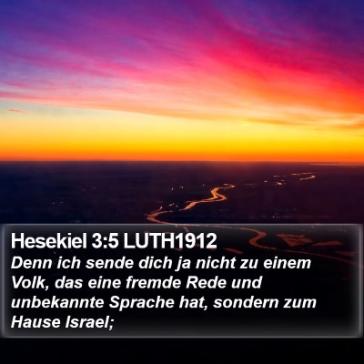Hesekiel 3:5 LUTH1912 Bible Verse Image