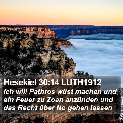Hesekiel 30:14 LUTH1912 Bible Verse Image