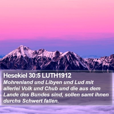Hesekiel 30:5 LUTH1912 Bible Verse Image