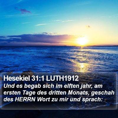 Hesekiel 31:1 LUTH1912 Bible Verse Image