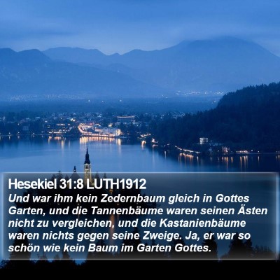 Hesekiel 31:8 LUTH1912 Bible Verse Image