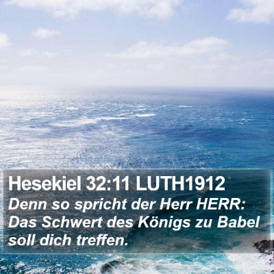 Hesekiel 32:11 LUTH1912 Bible Verse Image