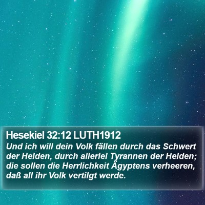Hesekiel 32:12 LUTH1912 Bible Verse Image