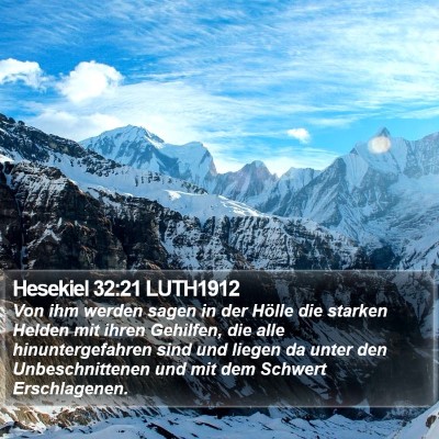 Hesekiel 32:21 LUTH1912 Bible Verse Image