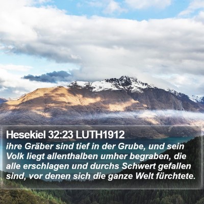 Hesekiel 32:23 LUTH1912 Bible Verse Image