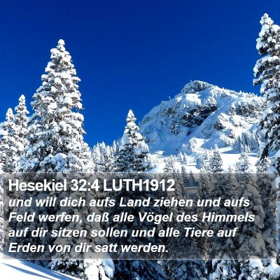 Hesekiel 32:4 LUTH1912 Bible Verse Image