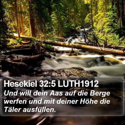 Hesekiel 32:5 LUTH1912 Bible Verse Image