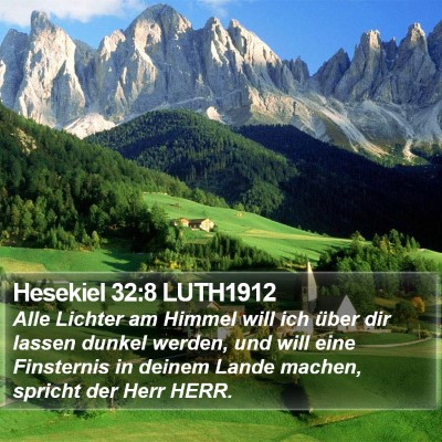 Hesekiel 32:8 LUTH1912 Bible Verse Image