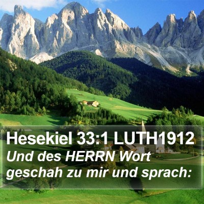 Hesekiel 33:1 LUTH1912 Bible Verse Image