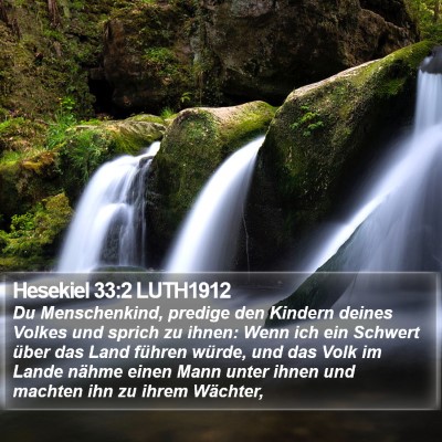 Hesekiel 33:2 LUTH1912 Bible Verse Image