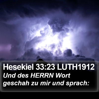 Hesekiel 33:23 LUTH1912 Bible Verse Image