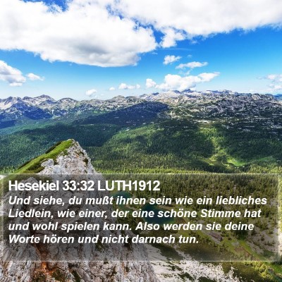 Hesekiel 33:32 LUTH1912 Bible Verse Image