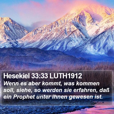 Hesekiel 33:33 LUTH1912 Bible Verse Image