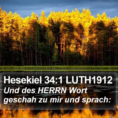 Hesekiel 34:1 LUTH1912 Bible Verse Image