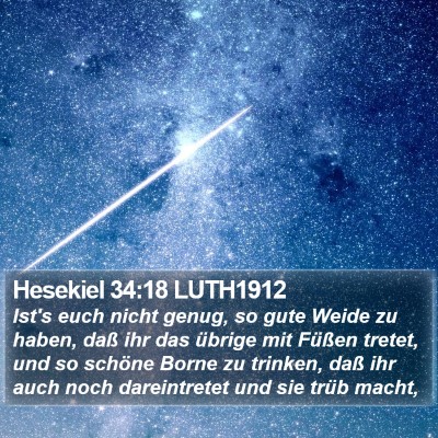 Hesekiel 34:18 LUTH1912 Bible Verse Image