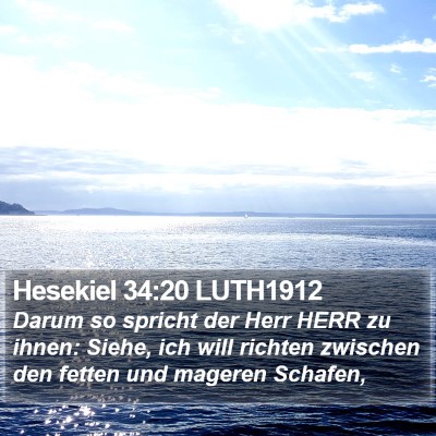 Hesekiel 34:20 LUTH1912 Bible Verse Image