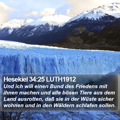 Hesekiel 34:25 LUTH1912 Bible Verse Image