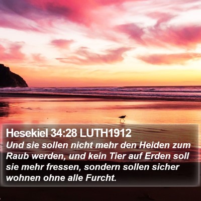 Hesekiel 34:28 LUTH1912 Bible Verse Image